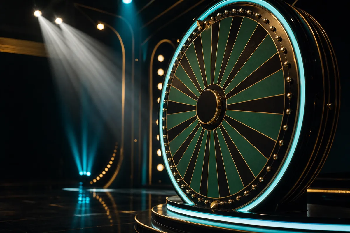 Game-Show-Rad im Studio